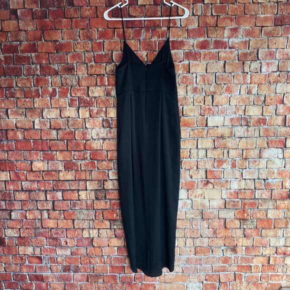 Black Express Midi dress with side slit size S - Picture 2 of 5
